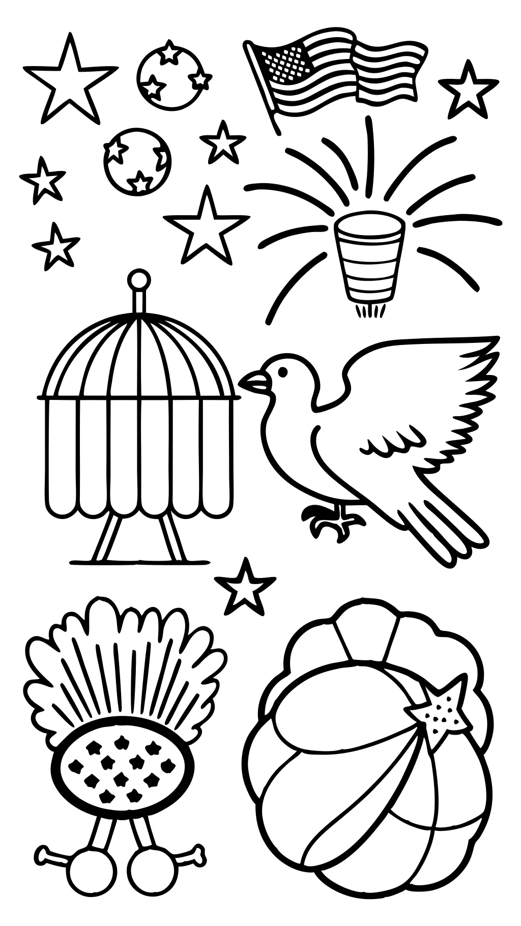 fourth of july printable coloring pages